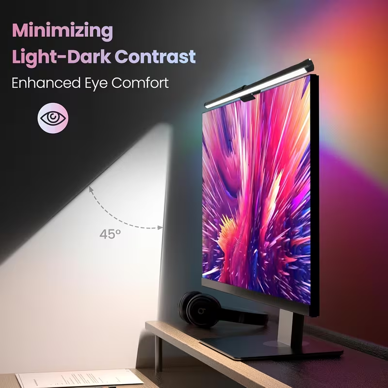 Monitor Light Bar - شريط إضاءة LED لشاشة الكمبيوتر، مصباح