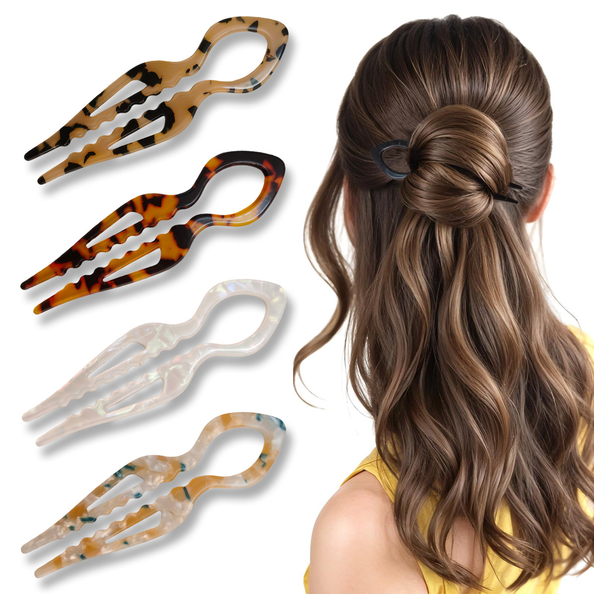 U-شكل الشعر العصي السلحفاة الا - مراجعة Tech Accessories For Women وسعره
