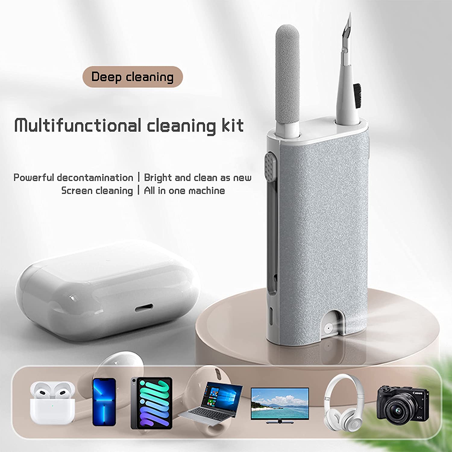 5 في 1 سماعة فرشاة تنظيف عدة ه - مراجعة Power Bank Wireless وسعره