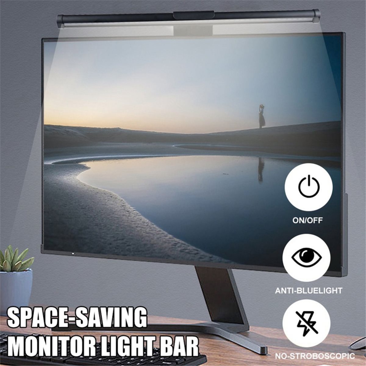 تحديث. شريط إضاءة LED لشاشة ال - مراجعة Monitor Light Bar وسعره