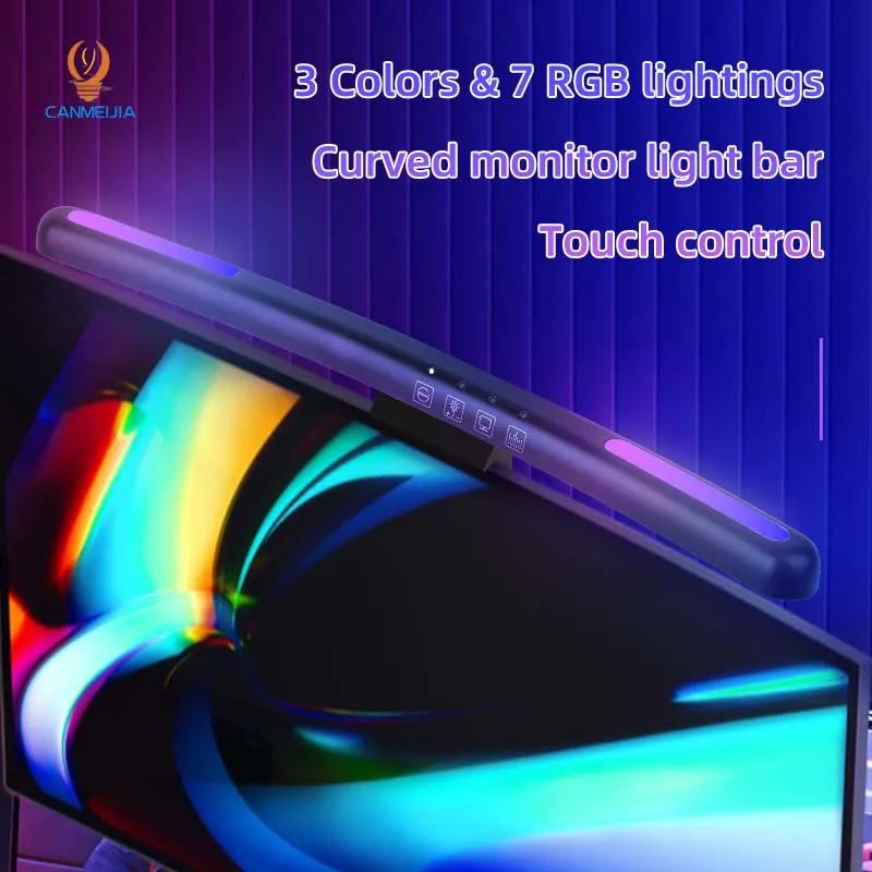 شريط ضوء LED منحني ، مصباح شاش - مراجعة Monitor Light Bar وسعره