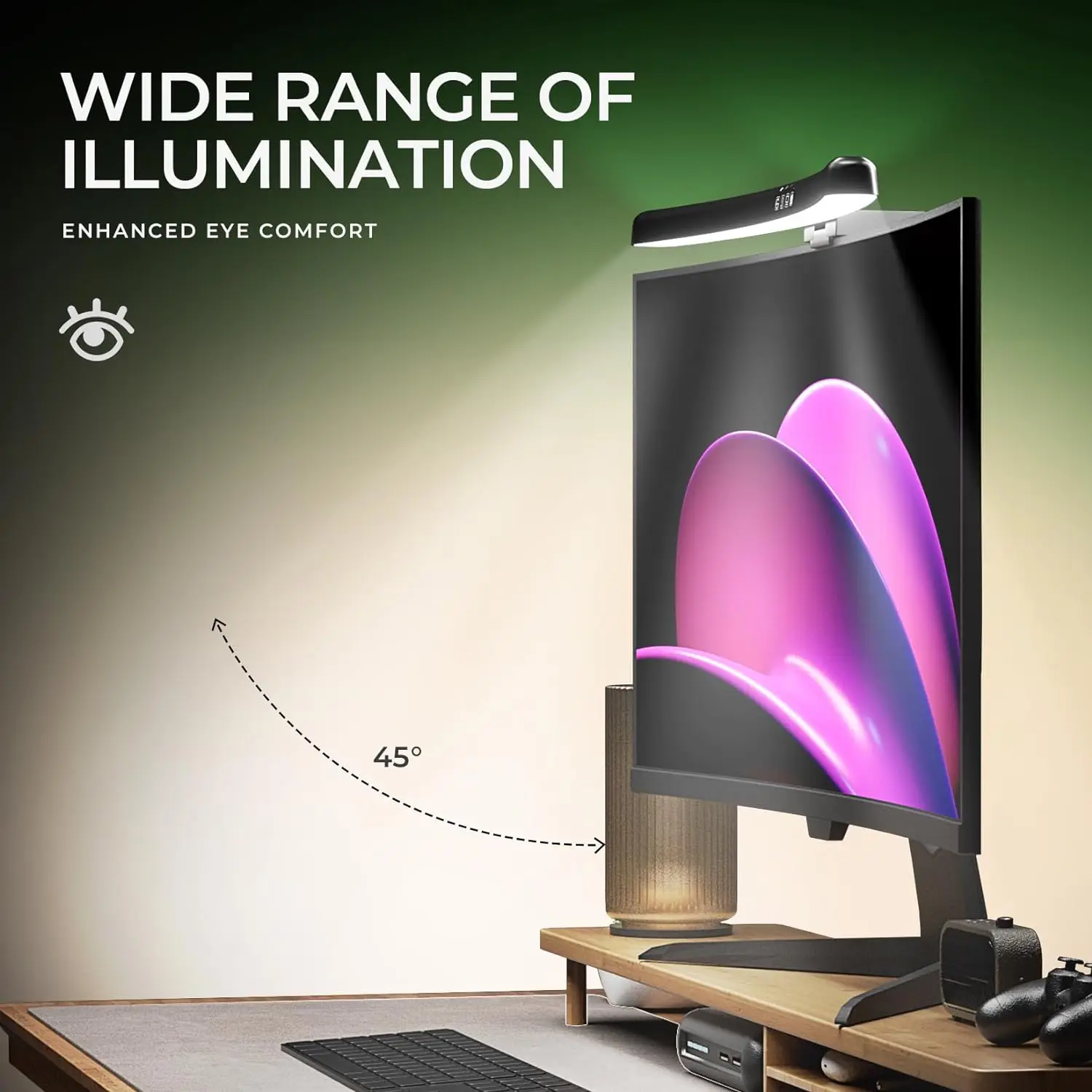 شريط إضاءة لشاشة الكمبيوتر بتق - مراجعة Monitor Light Bar وسعره